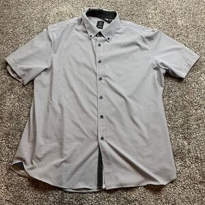 Michael Strahan Shirt Mens XL Short Sleeve Modern Fit Geometric golf performance